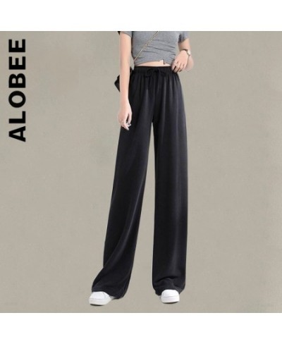 Alobee New Women Trousers Pants Wide Leg High Waist For Women Baggy Pant Elegant Sweatpants Long Trendy Female Streetwear $30...