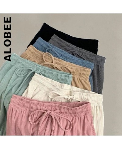 Alobee New Women Trousers Pants Wide Leg High Waist For Women Baggy Pant Elegant Sweatpants Long Trendy Female Streetwear $30...