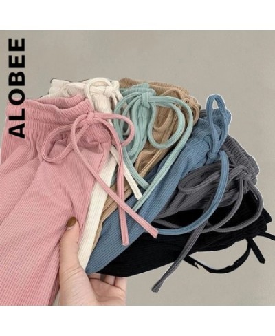 Alobee New Women Trousers Pants Wide Leg High Waist For Women Baggy Pant Elegant Sweatpants Long Trendy Female Streetwear $30...