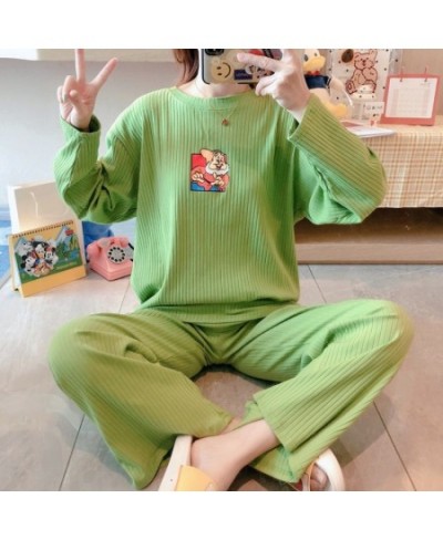 Snow White Ladies Pajamas Set Sleepwear Home Wear Cartoon DwarfPrint Pajama Female Casual Long Sleeve Plus Size Sets Suit $40...