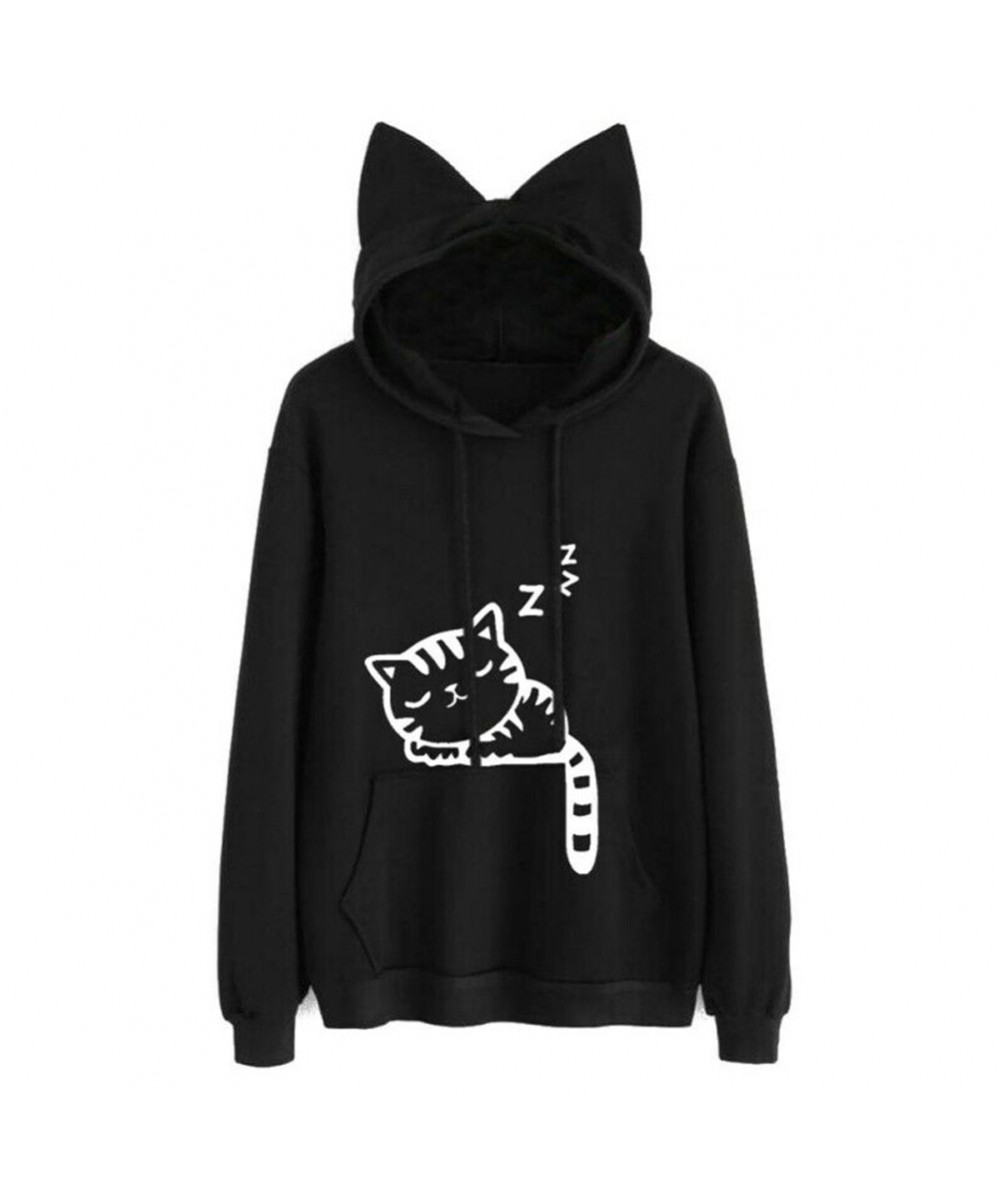 Sudaderas 2023 Envio Gratis Women Cat Printed Long Sleeve Hoodie Sweatshirt Sudadera Mujer Moletom Feminino Hoodies Women $36...