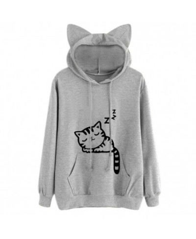 Sudaderas 2023 Envio Gratis Women Cat Printed Long Sleeve Hoodie Sweatshirt Sudadera Mujer Moletom Feminino Hoodies Women $36...