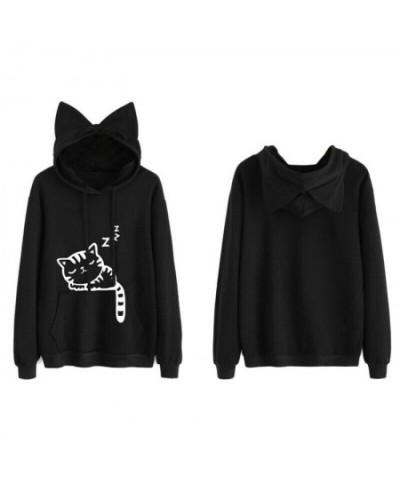 Sudaderas 2023 Envio Gratis Women Cat Printed Long Sleeve Hoodie Sweatshirt Sudadera Mujer Moletom Feminino Hoodies Women $36...