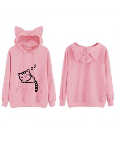 Sudaderas 2023 Envio Gratis Women Cat Printed Long Sleeve Hoodie Sweatshirt Sudadera Mujer Moletom Feminino Hoodies Women $36...