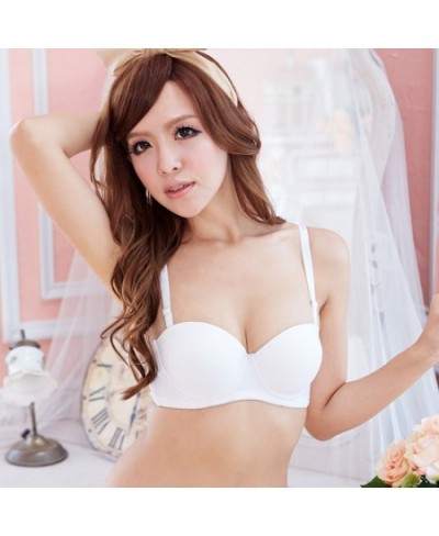 white black color thicken cup super push up bra half cup lovely bra gather breast padded cup sexy women bra 32 34 36 $14.08 -...