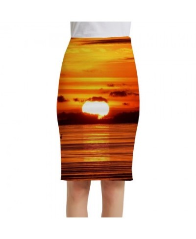 Sunrise Skirts Women Day Spring 3d Skirt Morning Print Skirt Sunbeam Pencil Ladies Skirts Womens summer Casual Party $24.89 -...