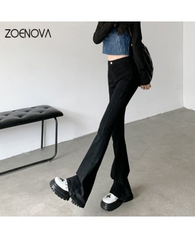 High Waisted Women's Flared Jeans Look Thinner Buttocks Show Temperament Casual Retro Spring New Washed Trousers $45.15 - Bot...