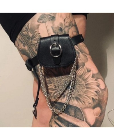 1 Pcs Punk Garter Bag Harness Women Belt Leg Ring Harajuku Mini Coin Purse Thigh PU Leather Strap Gift Festival Rave Outfit $...