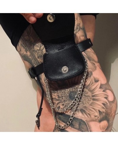 1 Pcs Punk Garter Bag Harness Women Belt Leg Ring Harajuku Mini Coin Purse Thigh PU Leather Strap Gift Festival Rave Outfit $...