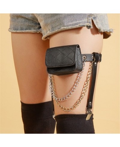 1 Pcs Punk Garter Bag Harness Women Belt Leg Ring Harajuku Mini Coin Purse Thigh PU Leather Strap Gift Festival Rave Outfit $...