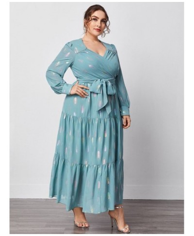 Women Plus Size Elegant Maxi Dresses 2022 Spring Autumn Luxury Designer Long Sleeve Sequin Turkish Party Evening Clothing $62...