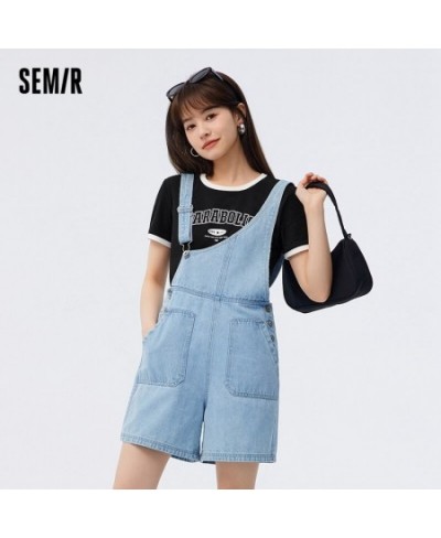 Jeans Women Asymmetric Strap Pants 2023 Summer New Cool Loose Shorts Trend $86.45 - Jeans