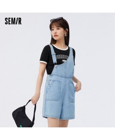 Jeans Women Asymmetric Strap Pants 2023 Summer New Cool Loose Shorts Trend $86.45 - Jeans