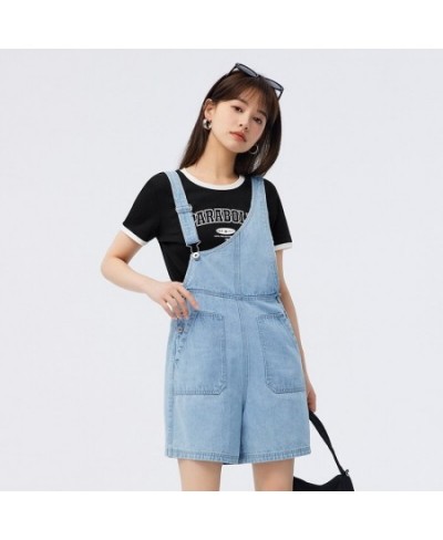 Jeans Women Asymmetric Strap Pants 2023 Summer New Cool Loose Shorts Trend $86.45 - Jeans