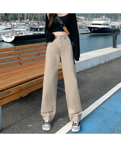 Loose Wide Leg Jeans Women's Clothing Casual Jeans Straight Denim Jean Simple Fashion Baggy Pants Streetwear Y2K Fashion $42....