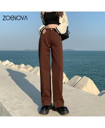 Loose Wide Leg Jeans Women's Clothing Casual Jeans Straight Denim Jean Simple Fashion Baggy Pants Streetwear Y2K Fashion $42....