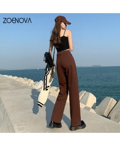 Loose Wide Leg Jeans Women's Clothing Casual Jeans Straight Denim Jean Simple Fashion Baggy Pants Streetwear Y2K Fashion $42....