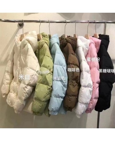 2022 South Korea dongdamen candy down jacket women's medium long Korean loose thickened waist white duck down winter coat $72...