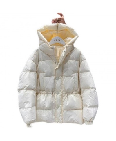 2022 South Korea dongdamen candy down jacket women's medium long Korean loose thickened waist white duck down winter coat $72...