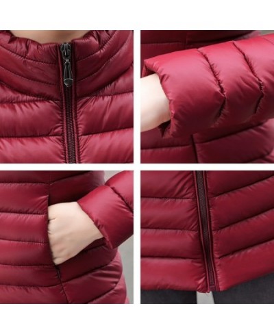 Slim Solid Women's Winter Long Down Jacket Oversized Stand Collar Office Ladies Thin Down Coat Female 2023 Overcoat $50.91 - ...