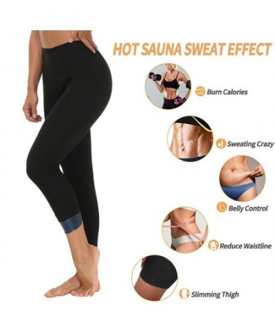 Women Thermal Leggings Workout Sauna Pants Body Shaper Sweat Shapewear Weight Loss Slimming Leggins Waist Trainer Thigh Trimm...