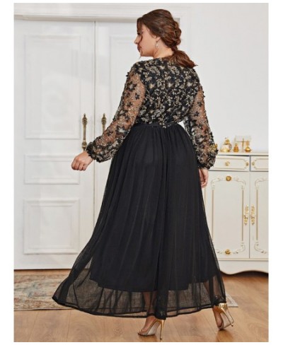 Plus Size Women Maxi Dress 2022 Luxury Chic Elegant Long Sleeve Embroidery Turkish African Evening Party Wedding Clothing $89...