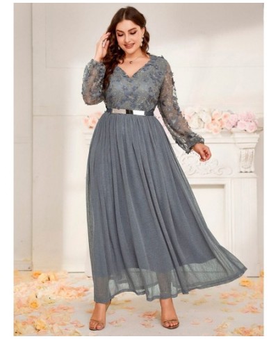 Plus Size Women Maxi Dress 2022 Luxury Chic Elegant Long Sleeve Embroidery Turkish African Evening Party Wedding Clothing $89...