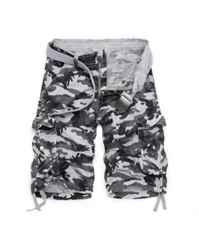 Men's Fashion Summer Camouflage Loose Cargo Shorts Men Multi-pocket Military Short Pants Homme Camo Pants $47.41 - Bottoms