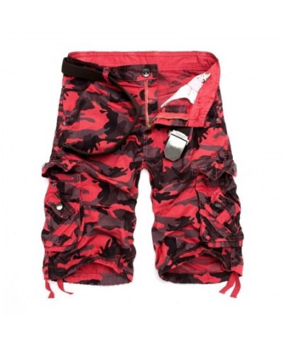 Men's Fashion Summer Camouflage Loose Cargo Shorts Men Multi-pocket Military Short Pants Homme Camo Pants $47.41 - Bottoms