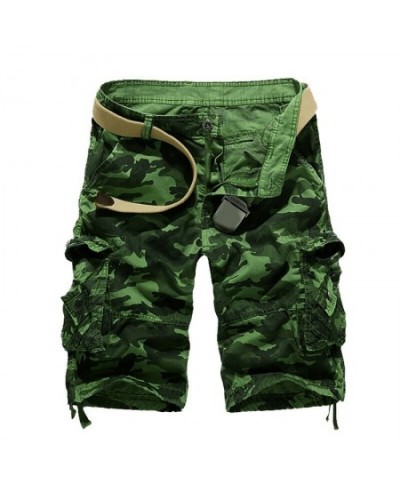 Men's Fashion Summer Camouflage Loose Cargo Shorts Men Multi-pocket Military Short Pants Homme Camo Pants $47.41 - Bottoms