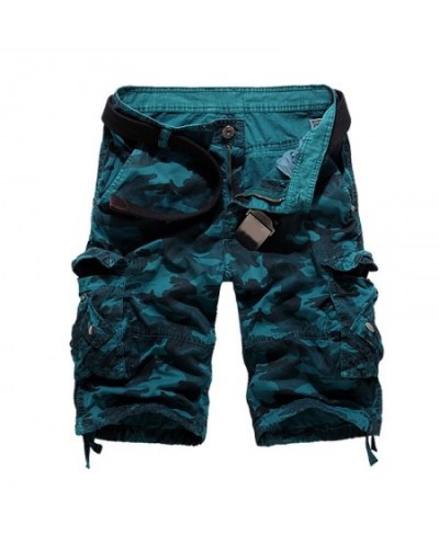 Men's Fashion Summer Camouflage Loose Cargo Shorts Men Multi-pocket Military Short Pants Homme Camo Pants $47.41 - Bottoms