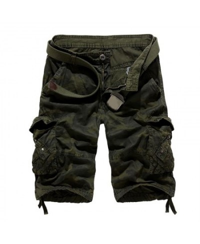 Men's Fashion Summer Camouflage Loose Cargo Shorts Men Multi-pocket Military Short Pants Homme Camo Pants $47.41 - Bottoms