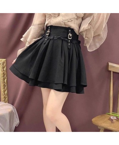 Japanese-Style Mine Mass-Produced Lace Slim Waist Multi-Layer Skirt Women Sweet Lolita Short Pleated Skirt Spring/Summer Fald...