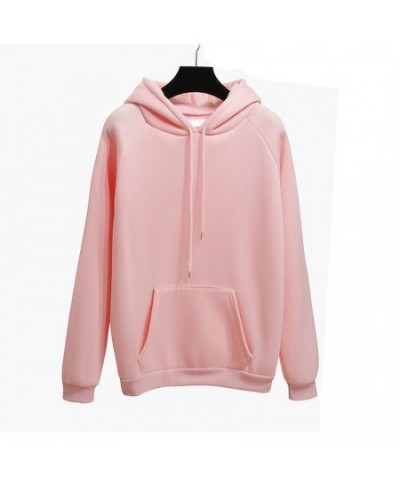 Autumn Winter Fashion Solid color Harajuku Lotus root pink Pullover Thick Loose Women Hoodies Sweatshirts Female Casual $36.5...