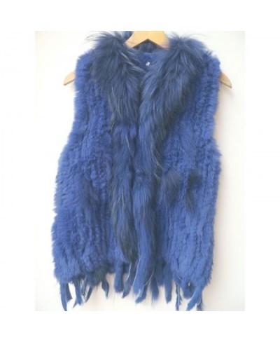 2022 Knitted Real Rabbit Fur Vest Women Fashion Real Fur Vests With Tassel For Ladies Sleeveless Autumn Fur Gilets Female $86...