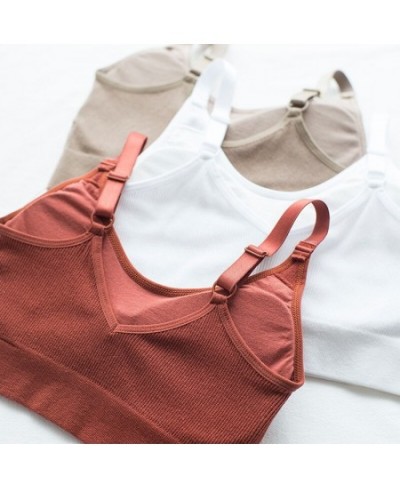 Underwear Women Gather Wireless Lingerie Bra Tube Top Wrapped Chest Beauty Back Bralette Cotton Thin Section Bandeau Top $12....