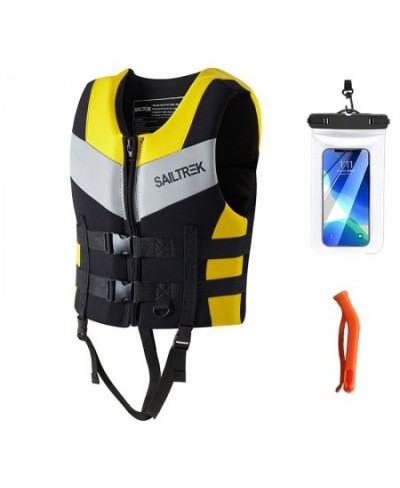 Life Vest Adults Surf Vest Kayak Wakeboard Motorboats Raft Rescue Boat Jet Ski Water Sports Swimming Drifting Rescue Neoprene...