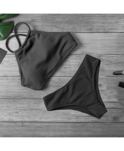 Bikini 2023 Sexy Women Swimwear Bikini Push Up Swimsuit Solid Beachwear Bathing Suit Thong Biquini Bikini Set $18.55 - Swimsuit