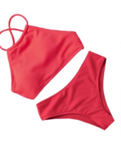 Bikini 2023 Sexy Women Swimwear Bikini Push Up Swimsuit Solid Beachwear Bathing Suit Thong Biquini Bikini Set $18.55 - Swimsuit