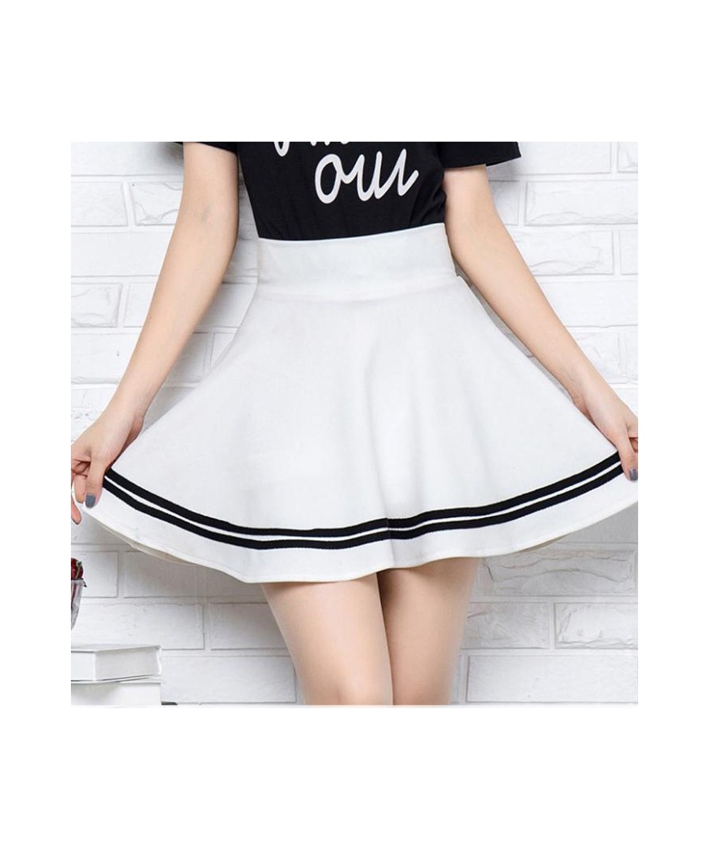 2023 High Waist Pleated Skirts Kawaii Harajuku Skirts Women Girls Lolita A-line Sailor Skirt Large Size Preppy School Uniform...