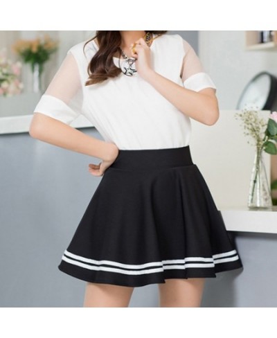 2023 High Waist Pleated Skirts Kawaii Harajuku Skirts Women Girls Lolita A-line Sailor Skirt Large Size Preppy School Uniform...