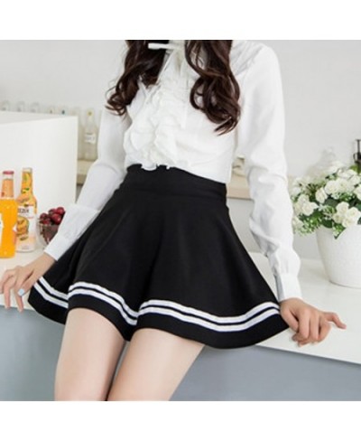 2023 High Waist Pleated Skirts Kawaii Harajuku Skirts Women Girls Lolita A-line Sailor Skirt Large Size Preppy School Uniform...