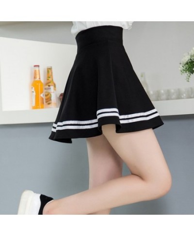 2023 High Waist Pleated Skirts Kawaii Harajuku Skirts Women Girls Lolita A-line Sailor Skirt Large Size Preppy School Uniform...