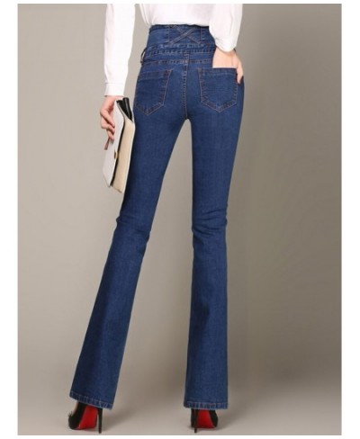 Plus Size Skinny Women Jeans Blue Black Denim Pants High Waist Flared Pants Feminino Stretch Trousers 2022 New Autumn $53.23 ...