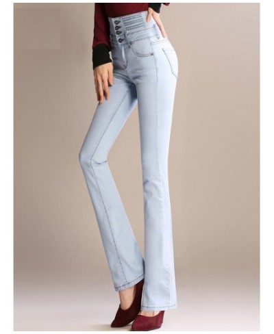 Plus Size Skinny Women Jeans Blue Black Denim Pants High Waist Flared Pants Feminino Stretch Trousers 2022 New Autumn $53.23 ...