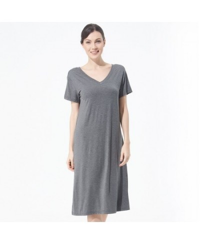 Plus Size 5XL 6XL Nightdress for Women Summer Sexy V-Neck Short Sleeve Nightgown Sleepwear Comfortable Cotton Home Dress $37....