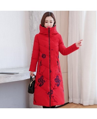 2023 New Women's Winter Jacket Hooded Embroidery Long Coat Female Casual Thick Woman Parkas High Quality Zipper Puffer Jakcet...