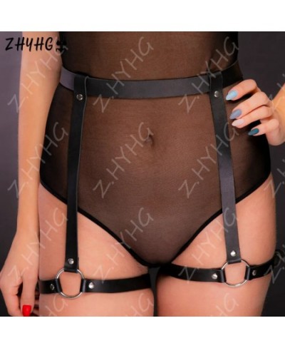 Sexy Gothic Harness Belt For Women Leather Sword Belt Bondage Bdsm Lingerie Fetish Leg Harness Stocking Belt Suspenders Strap...