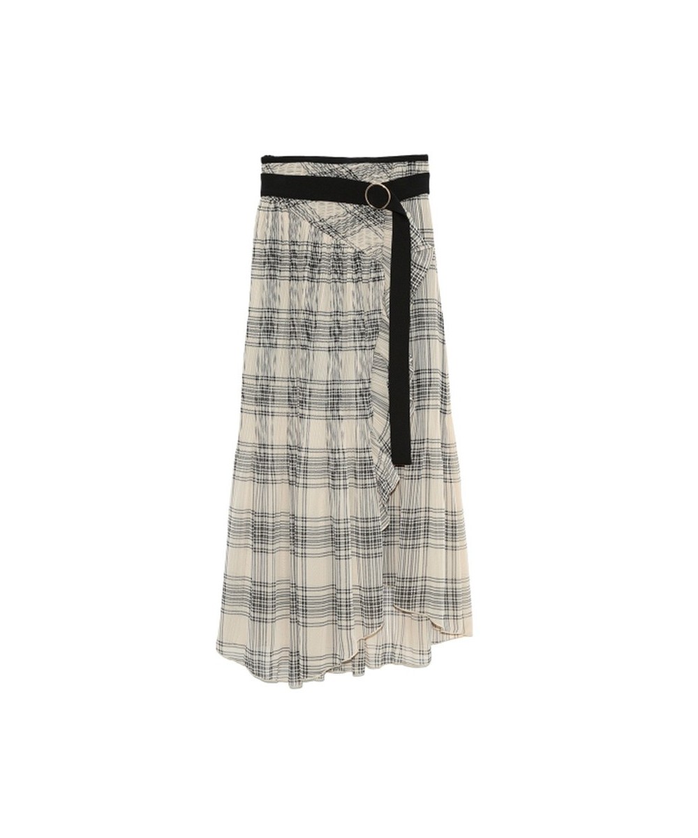 Hip Waist High A Line Skirt Women Draped Design Plaid Striped Split Jupe Femme Spring Summer 2023 New Outwear Faldas $85.76 -...