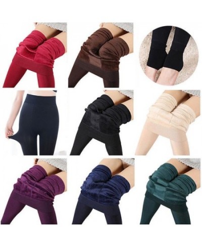 Women Heat Fleece Winter Stretchy Leggings Warm Fleece Lined Slim Thermal Pants CLA88 $15.53 - Bottoms